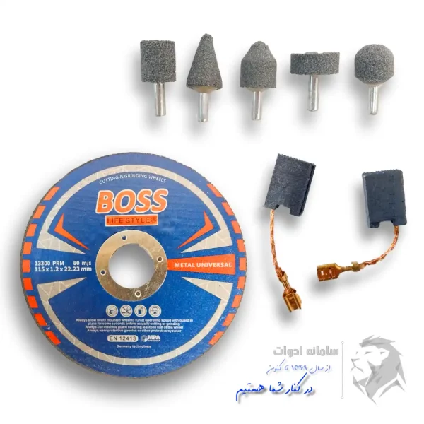 کیت دریل و مینی فرز باس(اصل) مدل BS-6-100