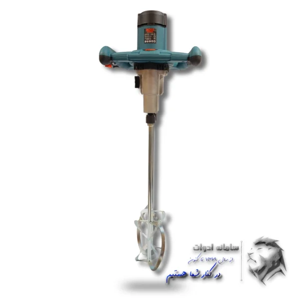تصویر همزن صنعتی دو تیغ از روبرو