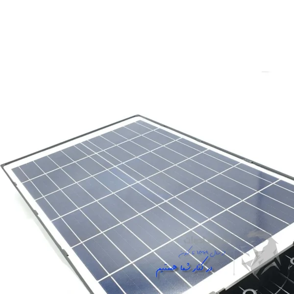 تصویر پنل چراغ شارژی خورشیدی باس