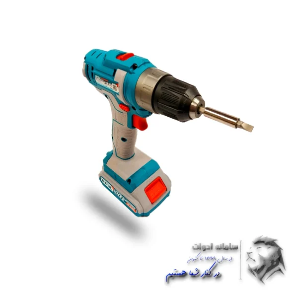 تصویر سه نظام دریل شارژی دو باتری توتال