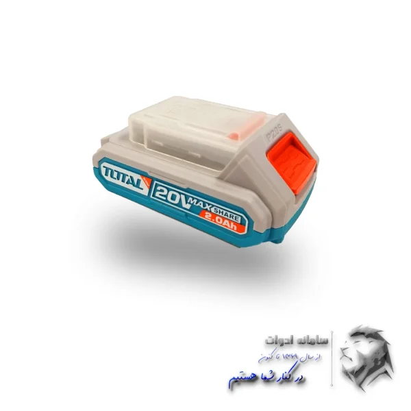 تصویر باتری دریل شارژی دو باتری توتال از کنار