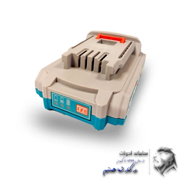 تصویر نشانگر میزان شارژ در قسمت پشت باطری دریل شارژی توتال
