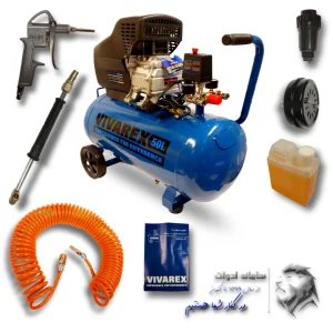 کمپرسور باد روغنی 50 لیتری ویوارکس با لوازم تصویر معرفی