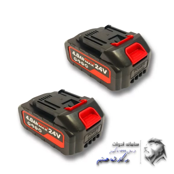کارواش شارژی دو باطری دیوکس_تصویر 2 عدد باتری
