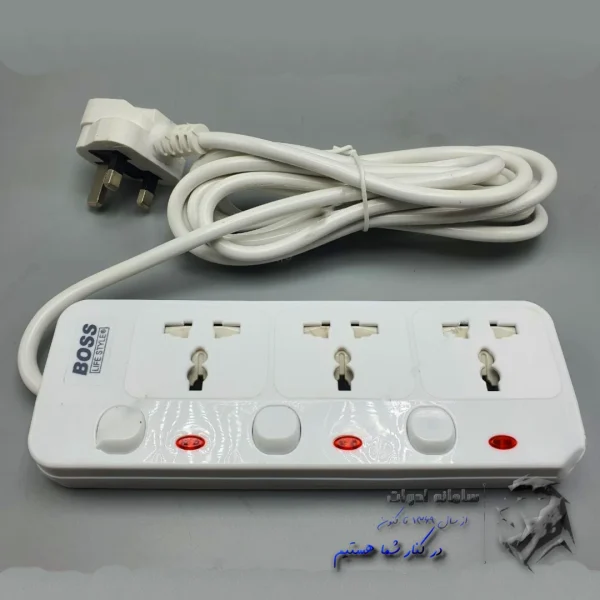 سیم سیار سه راهی کلید مجزا تصویر از سمت چپ