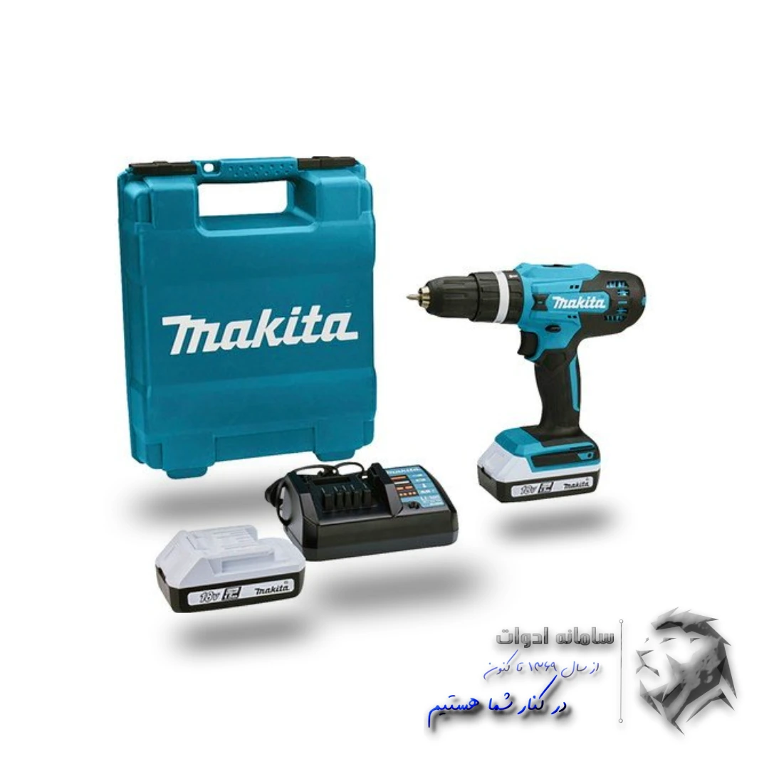 دریل شارژی چکشی 18 ولت ماکیتا تصویر معرفی