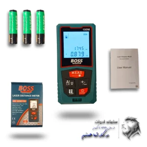 متر لیزری 100 متری BOSS باس تراز دار مدل 100M 10 تصویر معرفی کلی متر لیزری 100 متری باس